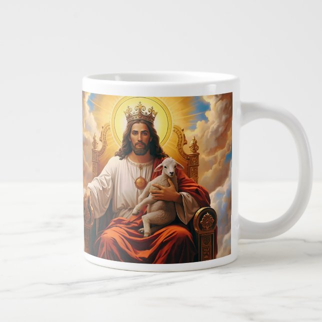 Jesus In The Kingdom of Heaven  Large Coffee Mug (Right)