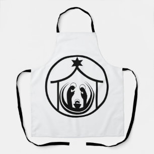 Jesus in the manger apron