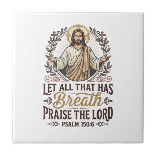 Jesus Indie Folk Acoustic Worship Graphic Tee Chri Ceramic Tile