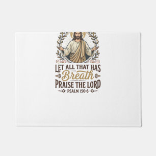 Jesus Indie Folk Acoustic Worship Graphic Tee Chri Doormat