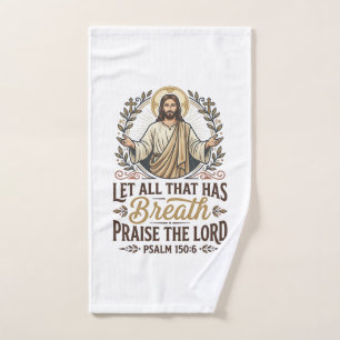 Jesus Indie Folk Acoustic Worship Graphic Tee Chri Hand Towel
