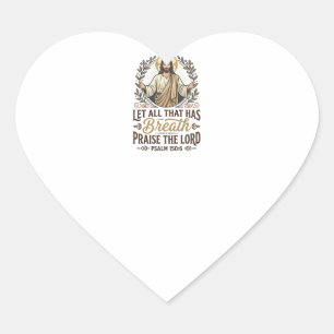 Jesus Indie Folk Acoustic Worship Graphic Tee Chri Heart Sticker