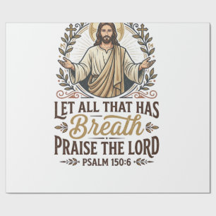 Jesus Indie Folk Acoustic Worship Graphic Tee Chri Wrapping Paper