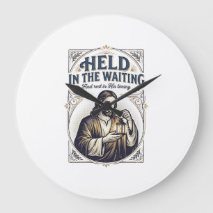 Jesus Infertility Trying To Conceive Encouragement Large Clock