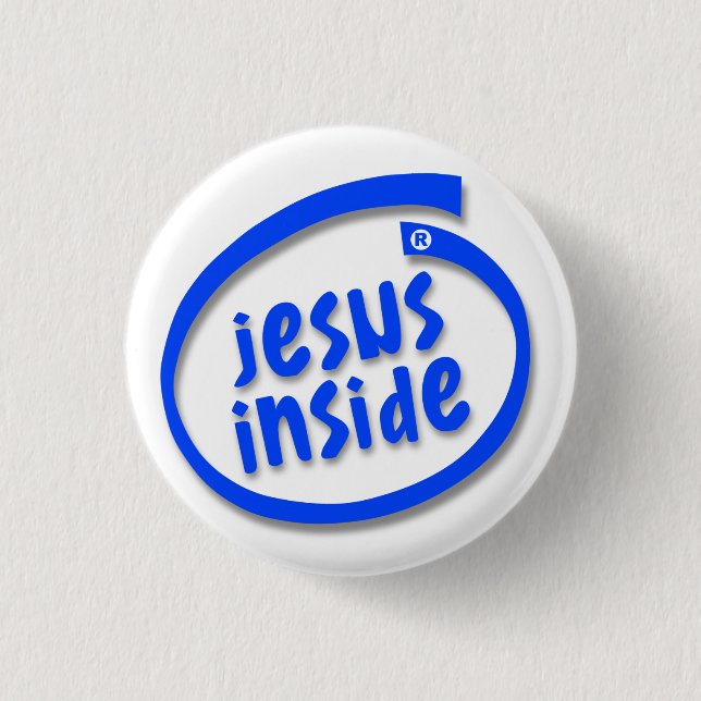Jesus Inside 3 Cm Round Badge (Front)