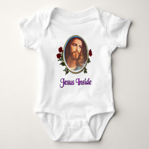 Jesus inside baby bodysuit