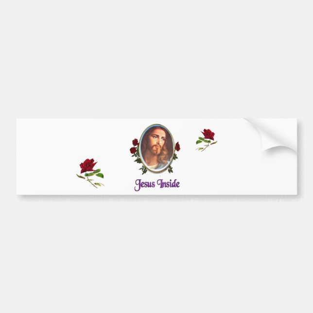 Jesus inside bumper sticker (Front)
