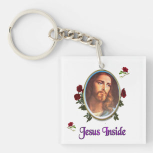 Jesus inside key ring