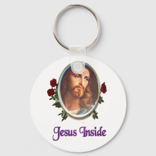 Jesus inside key ring