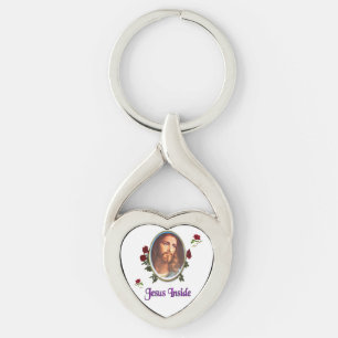 Jesus inside key ring