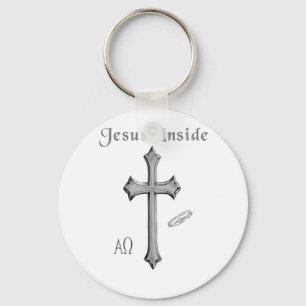 Jesus Inside Key Ring