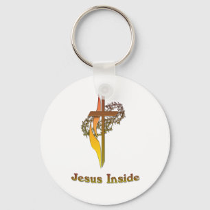 Jesus Inside  Key Ring