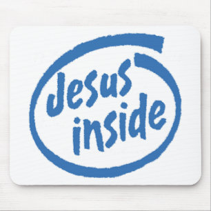 Jesus Inside Mouse Pad