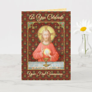 Jesus Instituting Holy Communion (SAU 045) Card