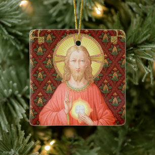 Jesus Instituting Holy Communion (SAU 045) Ceramic Ornament