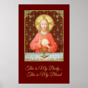 Jesus Instituting Holy Communion (SAU 045) Poster