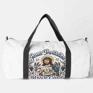 Jesus Invitation RSVP Card Faith Jesus Invitation Duffle Bag