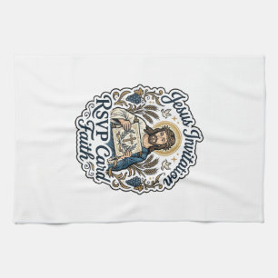 Jesus Invitation RSVP Card Faith Jesus Invitation Tea Towel