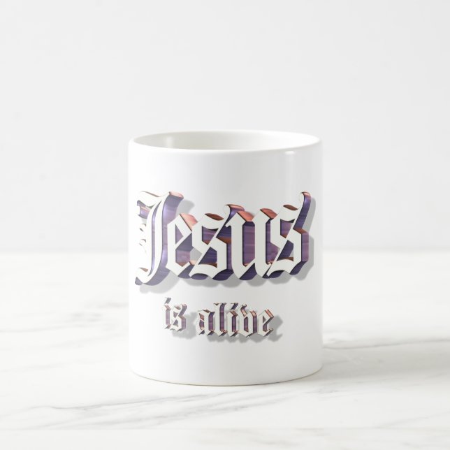Jesus is Alive 3D Coffee Mug (Center)