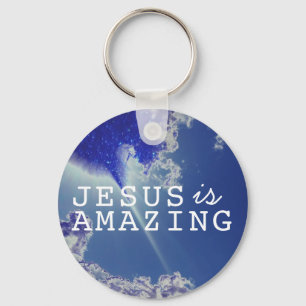 Jesus is Amazing with Sky Stars Key Ring