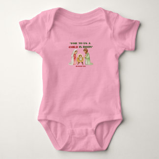 Jesus Is Born - Christmas Themed Baby Bodysuit