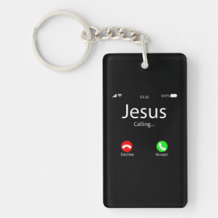Jesus Is Calling Christian Key Ring