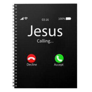 Jesus Is Calling Christian Notebook