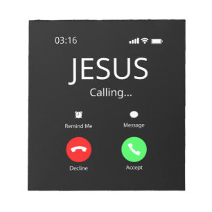 Jesus Is Calling - Christian Notepad