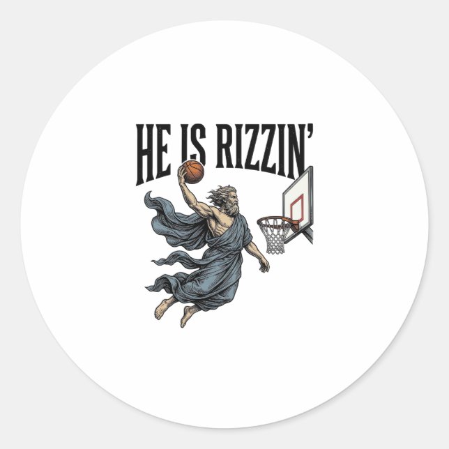 Jesus Is Calling Phone Screen Christian Vector Des Classic Round Sticker (Front)