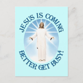 Jesus is Coming Postcard