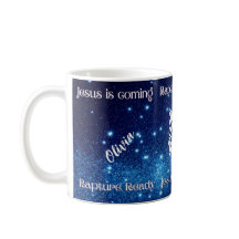 "Jesus is Coming Rapture Ready" design mug