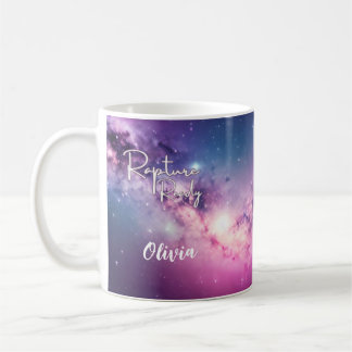"Jesus is Coming Rapture Ready" design mug