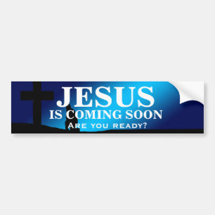 JESUS IS COMING SOON Bumper Sticker