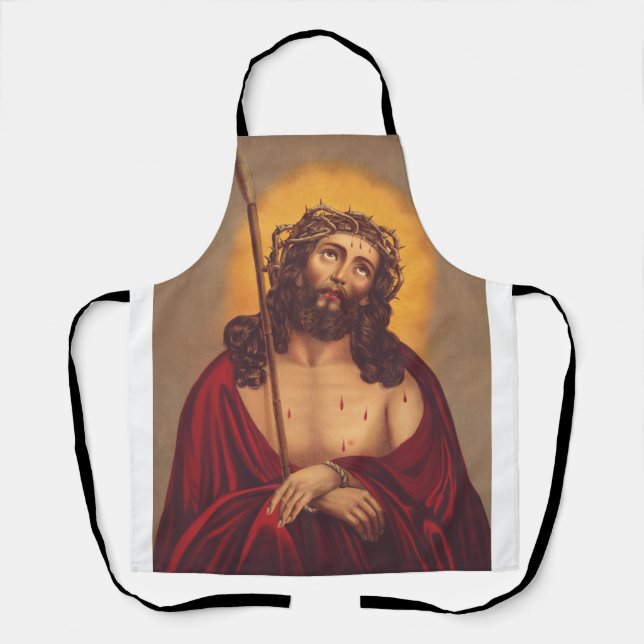 Jesus is crowned with a crown of thorns apron (Front)