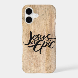 Jesus is Epic Christian Cross Wood Lettering Wood