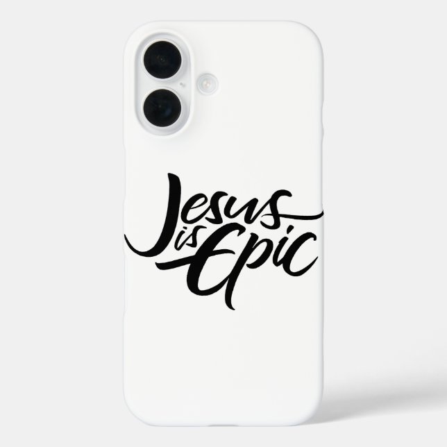 Jesus is EPIC - Lettering Christian Calligraphy Case-Mate iPhone Case (Back)