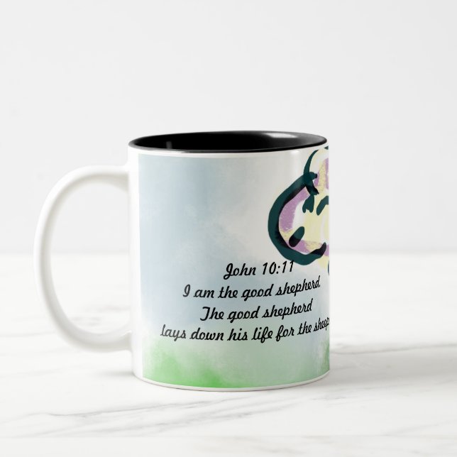 jesus is friend  Two-Tone coffee mug (Left)