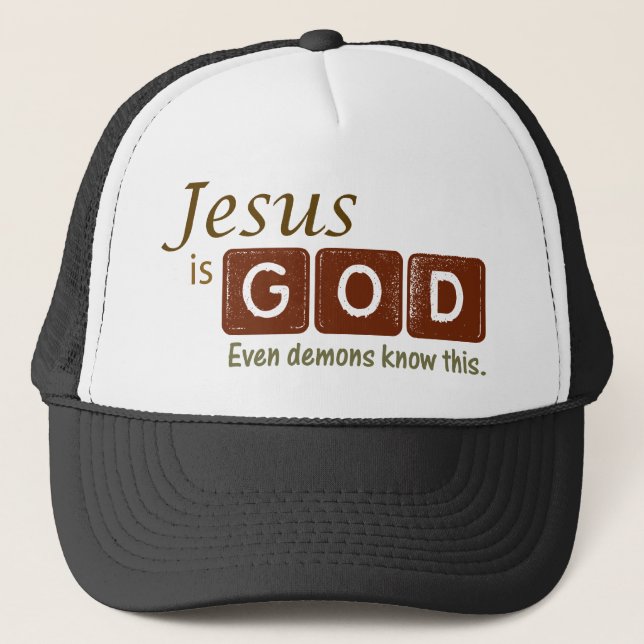 Jesus is God Trucker Hat (Front)