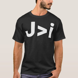 Jesus Is Greater Than I He Is Greater Symbol Chris T-Shirt