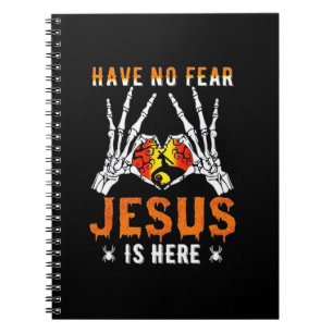 Jesus Is Heart Skeleton Hand Minimal Design Notebook