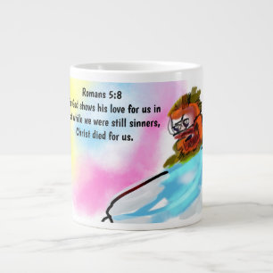 Jesus is here large coffee mug