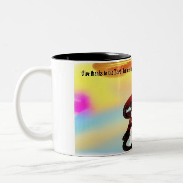 Jesus is here Two-Tone coffee mug (Left)