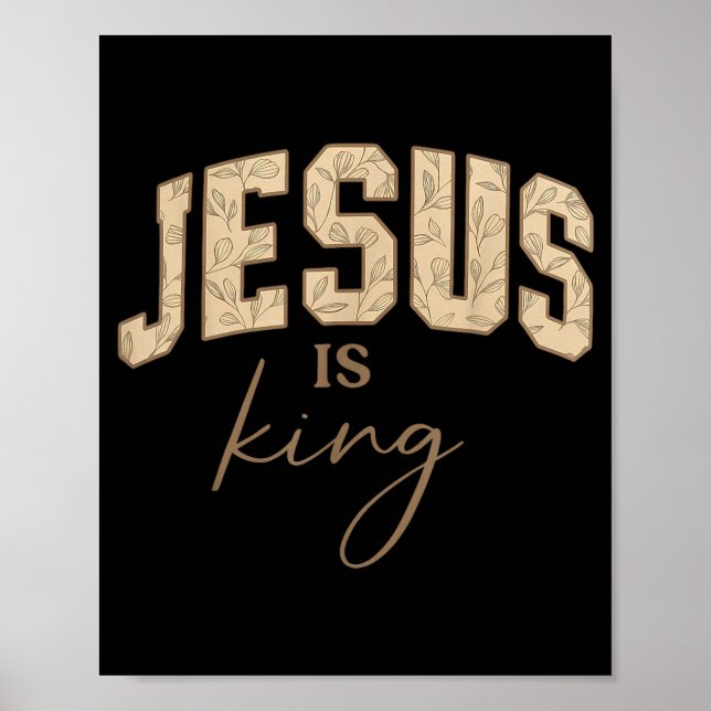 Jesus.is King Bible Verse John 14_6 Christian Reli Poster (Front)