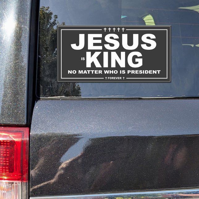 Jesus is King Campaign Style Vinyl Decal (Creator Uploaded)