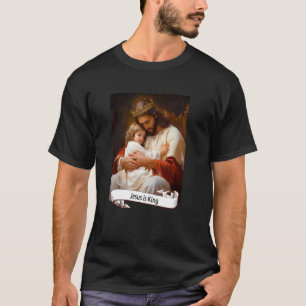 Jesus is King Christian Art Jesus Loves You Fait T-Shirt
