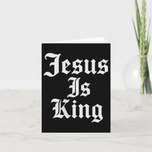 Jesus Is King Christian Streetwear  Card