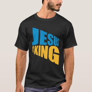 Jesus is King God Crown Love Cross Holy Christian  T-Shirt