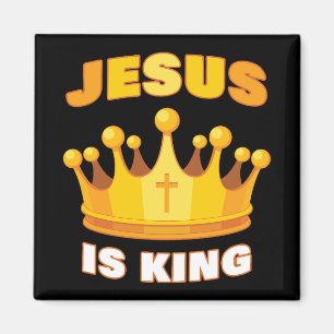 JESUS is King – Kids & Family Christian Faith  Magnet