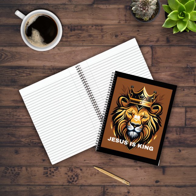 Jesus Is King Lion Face Design Notebook (Creator Uploaded)