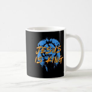 Jesus Is King Lion Of Judah Design Faith Tee  Coffee Mug